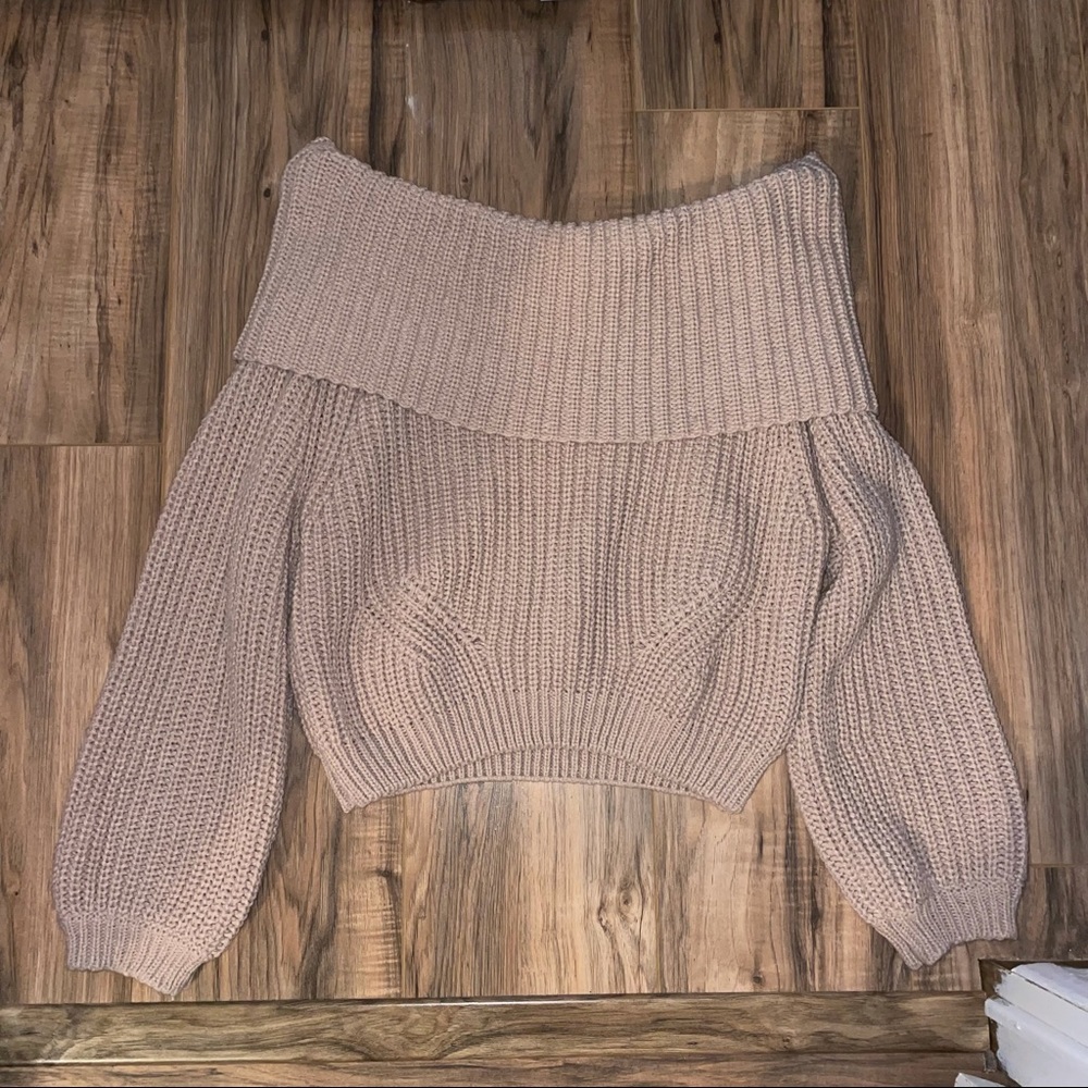 off the shoulder sweater